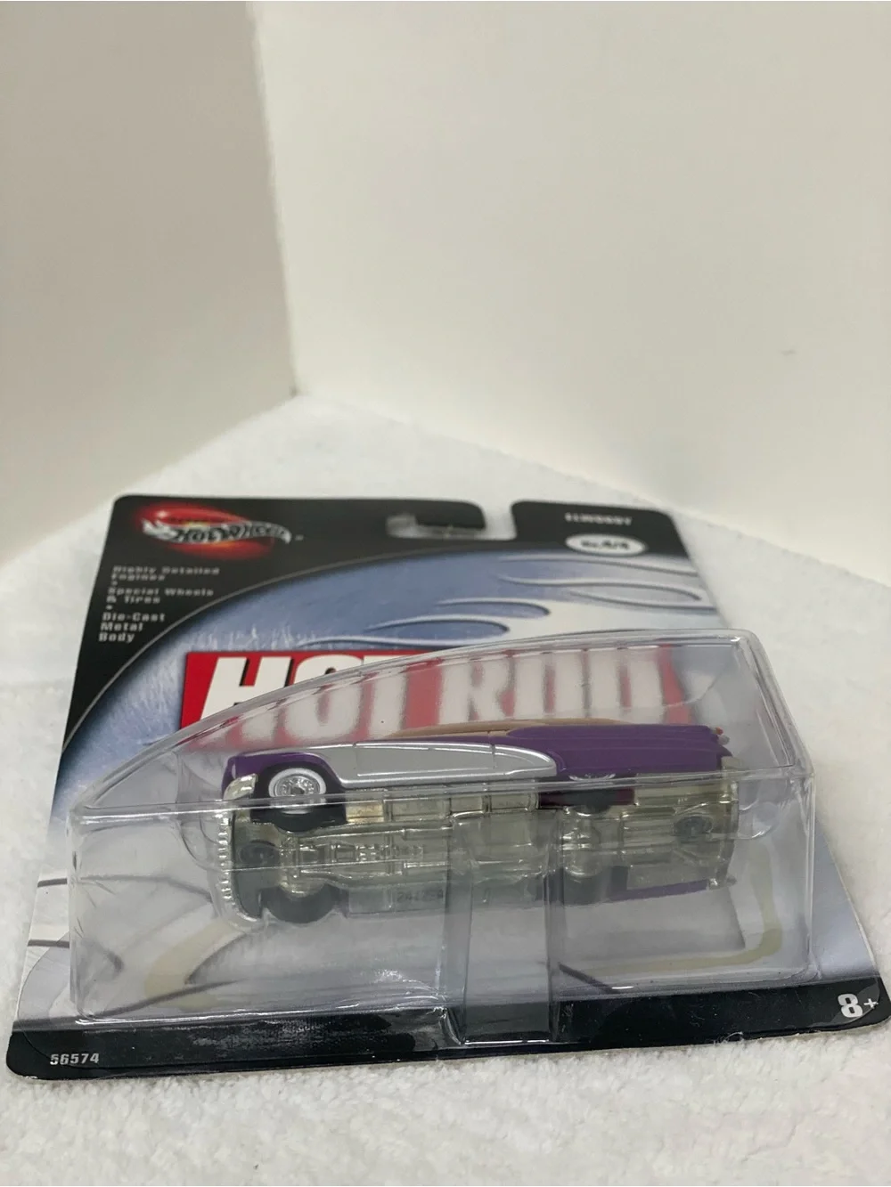Hot Wheels  Elwoody 100% Hot Rod Magazine Series Purple Die-Cast Car 2002 New